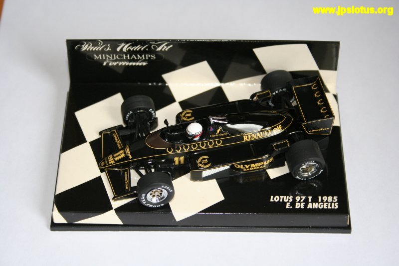 de Angelis, John Player Special Lotus 97T, 1985