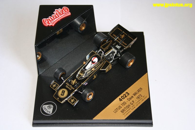 Walker John Player Special Lotus 72D 1972 British GP Quartzo Q4023